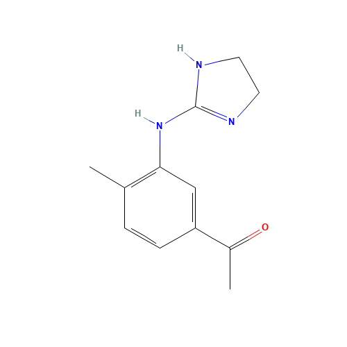 1-[3-(4,5-dihydro-1H-imidazol-2-ylamino)-4-methylphenyl]ethanone (CAS: 79909-79-8) - Related Chemical Product