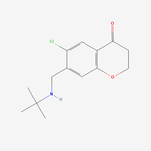 7-[(tert-butylamino)methyl]-6-chloro-2,3-dihydrochromen-4-one (CAS: 883997-59-9) - Related Chemical Product