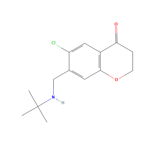 7-[(tert-butylamino)methyl]-6-chloro-2,3-dihydrochromen-4-one (CAS: 883997-59-9) - Related Chemical Product