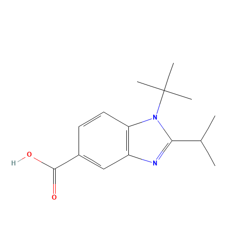 1-tert-butyl-2-propan-2-ylbenzimidazole-5-carboxylic acid (CAS: 1096908-16-5) - Related Chemical Product