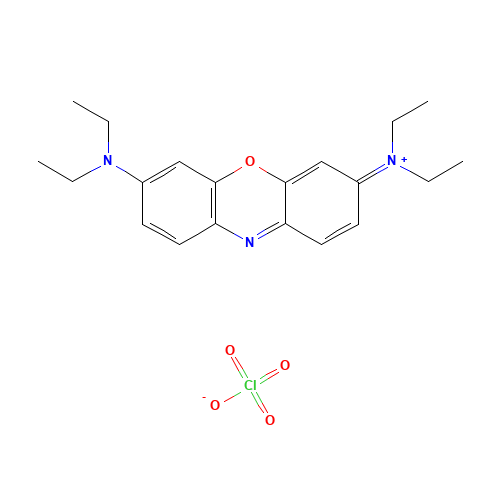 [7-(diethylamino)phenoxazin-3-ylidene]-diethylazanium;perchlorate (CAS: 24796-94-9) - Related Chemical Product