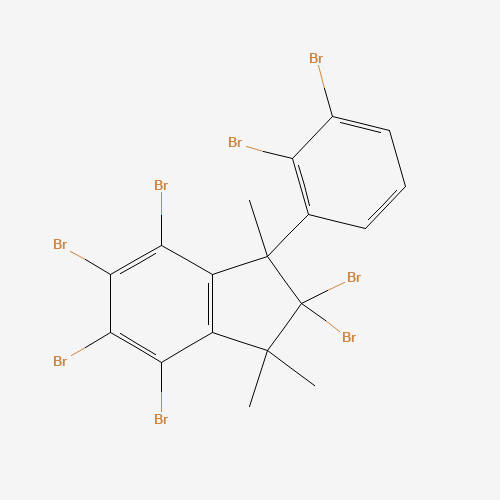 2,2,4,5,6,7-hexabromo-1-(2,3-dibromophenyl)-1,3,3-trimethylindene (CAS: 155613-93-7) - Chemical Structure and Molecular Formula 
