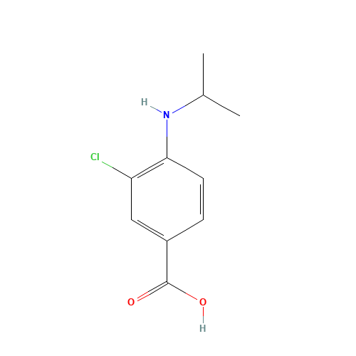 3-chloro-4-(propan-2-ylamino)benzoic acid (CAS: 518336-17-9) - Related Chemical Product