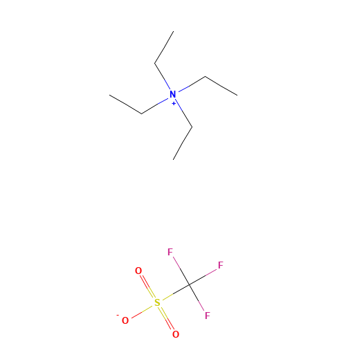 tetraethylazanium;trifluoromethanesulfonate (CAS: 35895-69-3) - Chemical Structure and Molecular Formula 