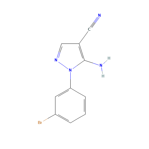 5-amino-1-(3-bromophenyl)pyrazole-4-carbonitrile (CAS: 71856-56-9) - Related Chemical Product