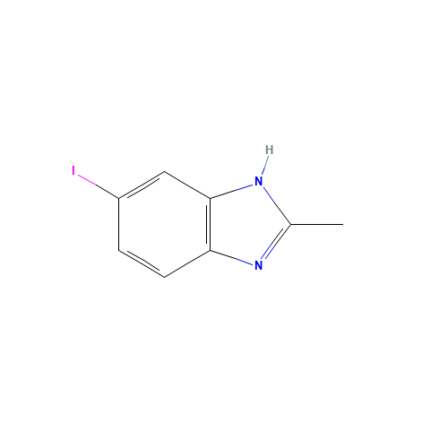 6-iodo-2-methyl-1H-benzimidazole (CAS: 2818-70-4) - Chemical Structure and Molecular Formula 