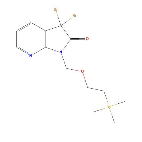 3,3-dibromo-1-(2-trimethylsilylethoxymethyl)pyrrolo[2,3-b]pyridin-2-one (CAS: 879132-47-5) - Related Chemical Product