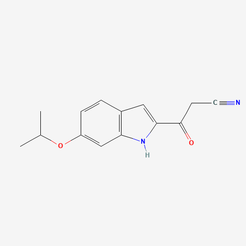 3-oxo-3-(6-propan-2-yloxy-1H-indol-2-yl)propanenitrile (CAS: 1265234-75-0) - Related Chemical Product