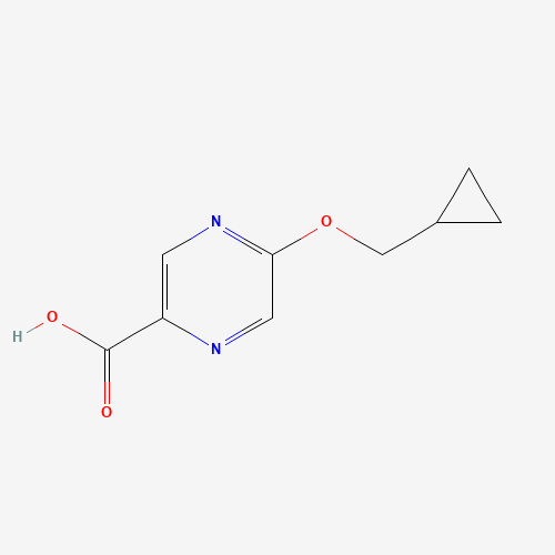5-(cyclopropylmethoxy)pyrazine-2-carboxylic acid (CAS: 1286777-19-2) - Chemical Structure and Molecular Formula 
