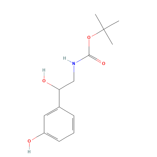 tert-butyl N-[2-hydroxy-2-(3-hydroxyphenyl)ethyl]carbamate (CAS: 913642-66-7) - Related Chemical Product