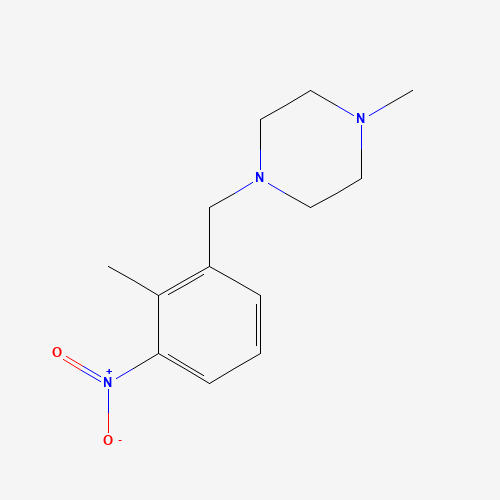 1-methyl-4-[(2-methyl-3-nitrophenyl)methyl]piperazine (CAS: 1089278-99-8) - Related Chemical Product