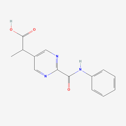 2-[2-(phenylcarbamoyl)pyrimidin-5-yl]propanoic acid (CAS: 1419603-42-1) - Related Chemical Product