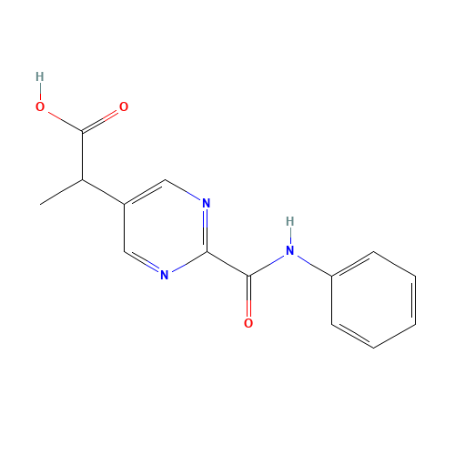 2-[2-(phenylcarbamoyl)pyrimidin-5-yl]propanoic acid (CAS: 1419603-42-1) - Related Chemical Product