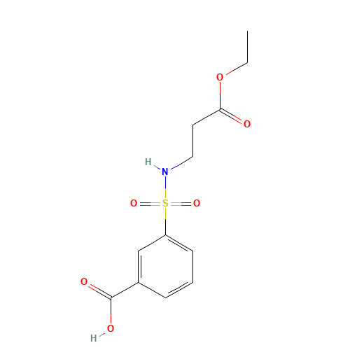 3-[(3-ethoxy-3-oxopropyl)sulfamoyl]benzoic acid (CAS: 163209-79-8) - Related Chemical Product