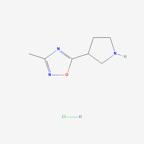 3-methyl-5-pyrrolidin-3-yl-1,2,4-oxadiazole;hydrochloride (CAS: 1121057-52-0) - Related Chemical Product
