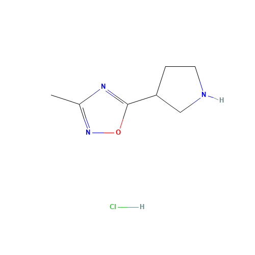 3-methyl-5-pyrrolidin-3-yl-1,2,4-oxadiazole;hydrochloride (CAS: 1121057-52-0) - Related Chemical Product