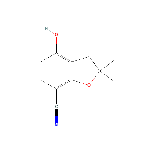 4-hydroxy-2,2-dimethyl-3H-1-benzofuran-7-carbonitrile (CAS: 664364-65-2) - Related Chemical Product