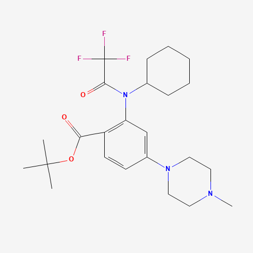 tert-butyl 2-[cyclohexyl-(2,2,2-trifluoroacetyl)amino]-4-(4-methylpiperazin-1-yl)benzoate (CAS: 1108746-08-2) - Related Chemical Product