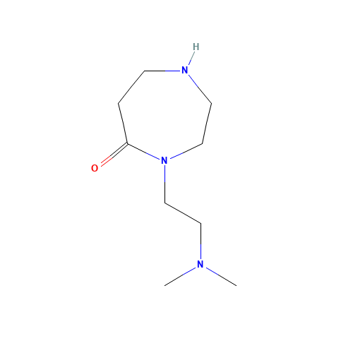 4-[2-(dimethylamino)ethyl]-1,4-diazepan-5-one (CAS: 344779-07-3) - Chemical Structure and Molecular Formula 