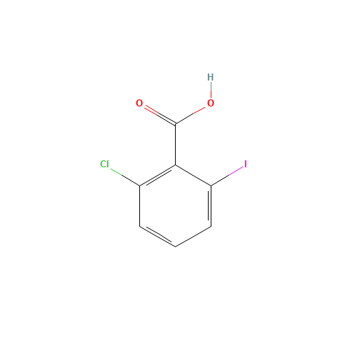 2-chloro-6-iodobenzoic acid (CAS: 13420-63-8) - Chemical Structure and Molecular Formula 