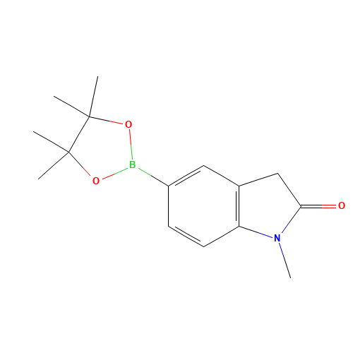 1-methyl-5-(4,4,5,5-tetramethyl-1,3,2-dioxaborolan-2-yl)-3H-indol-2-one (CAS: 1220696-38-7) - Related Chemical Product