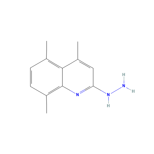 (4,5,8-trimethylquinolin-2-yl)hydrazine (CAS: 1172750-55-8) - Chemical Structure and Molecular Formula 