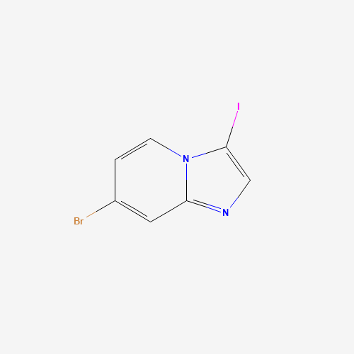 7-bromo-3-iodoimidazo[1,2-a]pyridine (CAS: 1246184-55-3) - Chemical Structure and Molecular Formula 