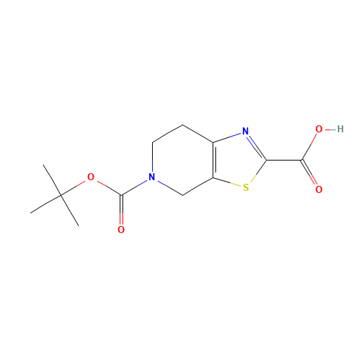 5-[(2-methylpropan-2-yl)oxycarbonyl]-6,7-dihydro-4H-[1,3]thiazolo[5,4-c]pyridine-2-carboxylic acid (CAS: 165948-21-0) - Related Chemical Product