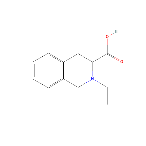 2-ethyl-3,4-dihydro-1H-isoquinoline-3-carboxylic acid (CAS: 1022919-86-3) - Chemical Structure and Molecular Formula 