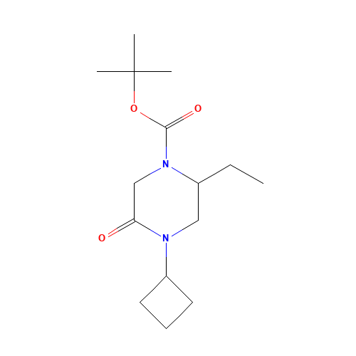 tert-butyl 4-cyclobutyl-2-ethyl-5-oxopiperazine-1-carboxylate (CAS: 1284249-48-4) - Related Chemical Product