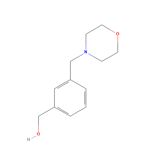 [3-(morpholin-4-ylmethyl)phenyl]methanol (CAS: 91271-64-6) - Chemical Structure and Molecular Formula 