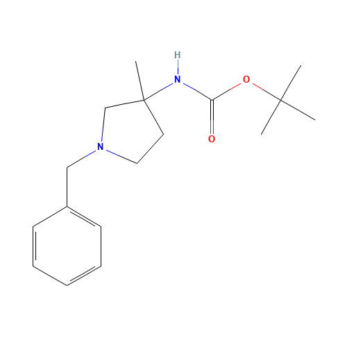 tert-butyl N-(1-benzyl-3-methylpyrrolidin-3-yl)carbamate (CAS: 181114-75-0) - Related Chemical Product