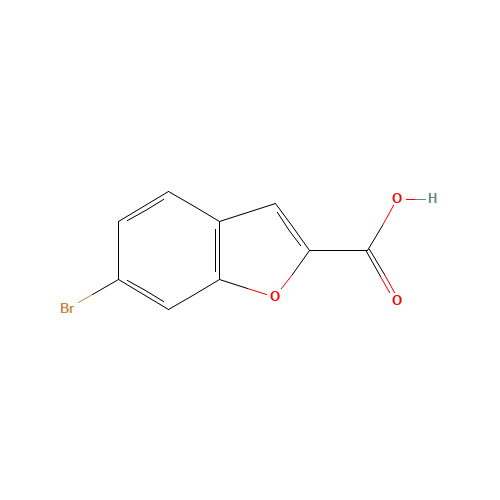 6-bromo-1-benzofuran-2-carboxylic acid (CAS: 439107-94-5) - Chemical Structure and Molecular Formula 