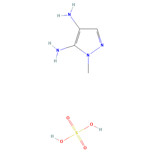 2-methylpyrazole-3,4-diamine;sulfuric acid (CAS: 20055-01-0) - Related Chemical Product
