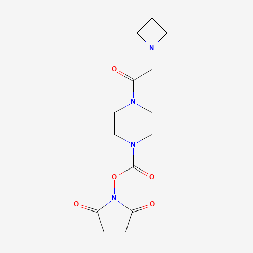 (2,5-dioxopyrrolidin-1-yl) 4-[2-(azetidin-1-yl)acetyl]piperazine-1-carboxylate (CAS: 1460038-07-6) - Related Chemical Product