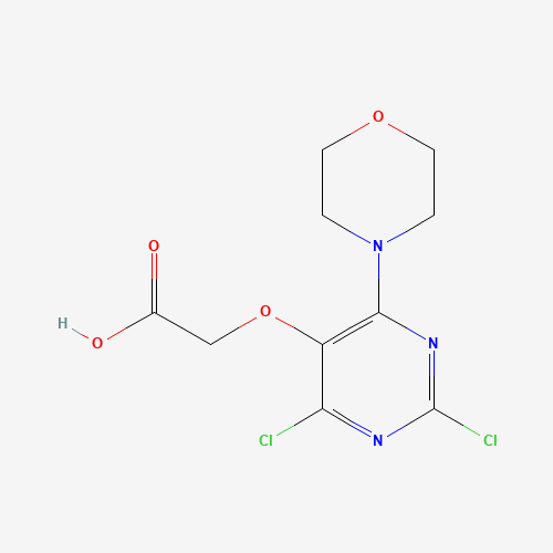 2-(2,4-dichloro-6-morpholin-4-ylpyrimidin-5-yl)oxyacetic acid (CAS: 1572048-34-0) - Related Chemical Product