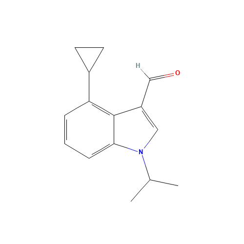 4-cyclopropyl-1-propan-2-ylindole-3-carbaldehyde (CAS: 1350760-56-3) - Related Chemical Product