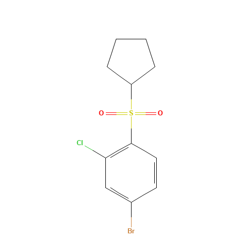4-bromo-2-chloro-1-cyclopentylsulfonylbenzene (CAS: 1310950-01-6) - Related Chemical Product