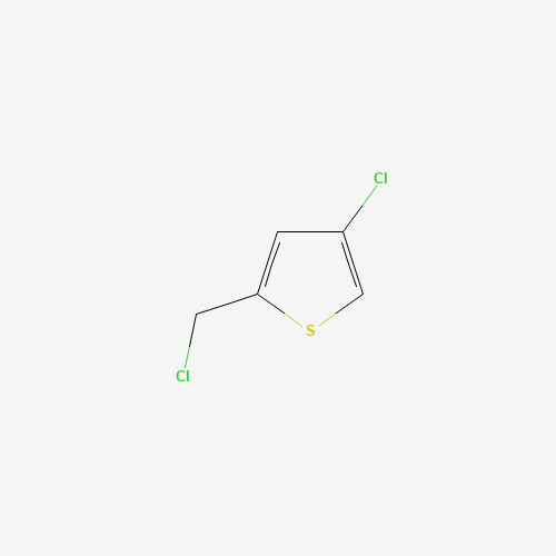 4-chloro-2-(chloromethyl)thiophene (CAS: 1305351-51-2) - Chemical Structure and Molecular Formula 