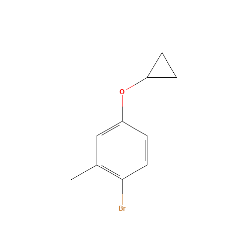 1-bromo-4-cyclopropyloxy-2-methylbenzene (CAS: 1243455-99-3) - Related Chemical Product