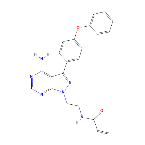 N-[2-[4-amino-3-(4-phenoxyphenyl)pyrazolo[3,4-d]pyrimidin-1-yl]ethyl]prop-2-enamide (CAS: 1023896-76-5) - Related Chemical Product