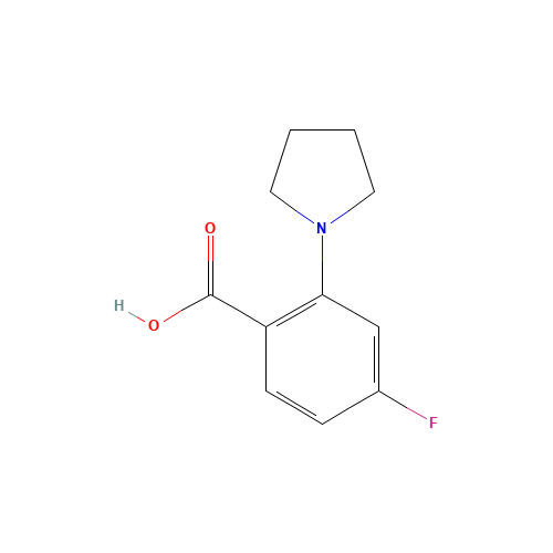 4-fluoro-2-pyrrolidin-1-ylbenzoic acid (CAS: 952680-24-9) - Related Chemical Product