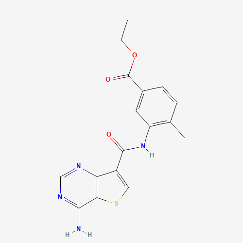 ethyl 3-[(4-aminothieno[3,2-d]pyrimidine-7-carbonyl)amino]-4-methylbenzoate (CAS: 1318242-79-3) - Related Chemical Product