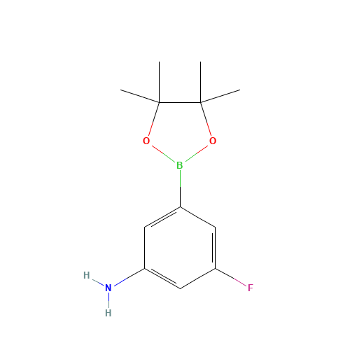 3-fluoro-5-(4,4,5,5-tetramethyl-1,3,2-dioxaborolan-2-yl)aniline (CAS: 710348-95-1) - Related Chemical Product