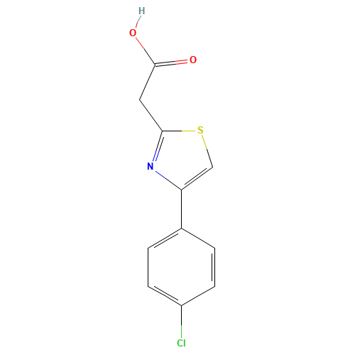 2-[4-(4-chlorophenyl)-1,3-thiazol-2-yl]acetic acid (CAS: 17969-44-7) - Related Chemical Product