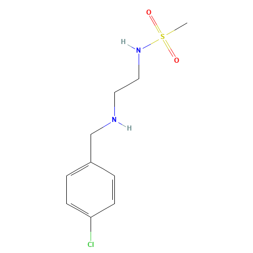 N-[2-[(4-chlorophenyl)methylamino]ethyl]methanesulfonamide (CAS: 1038227-28-9) - Chemical Structure and Molecular Formula 