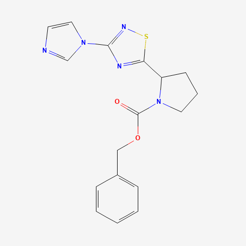 benzyl 2-(3-imidazol-1-yl-1,2,4-thiadiazol-5-yl)pyrrolidine-1-carboxylate (CAS: 888314-32-7) - Related Chemical Product