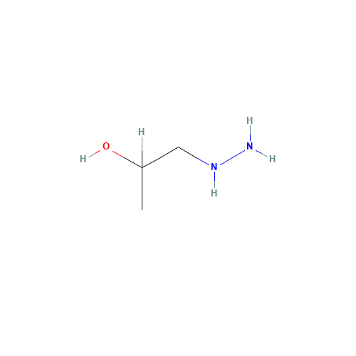 1-hydrazinylpropan-2-ol (CAS: 18501-20-7) - Chemical Structure and Molecular Formula 