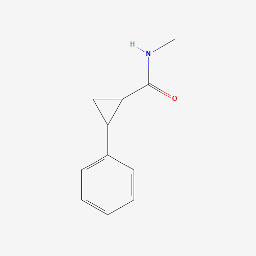 N-methyl-2-phenylcyclopropane-1-carboxamide (CAS: 200283-04-1) - Chemical Structure and Molecular Formula 