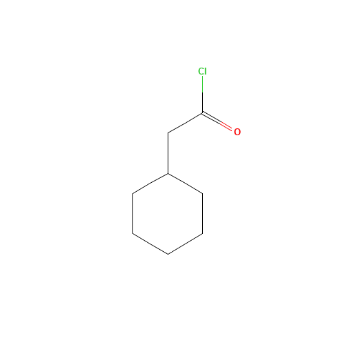 2-cyclohexylacetyl chloride (CAS: 23860-35-7) - Chemical Structure and Molecular Formula 